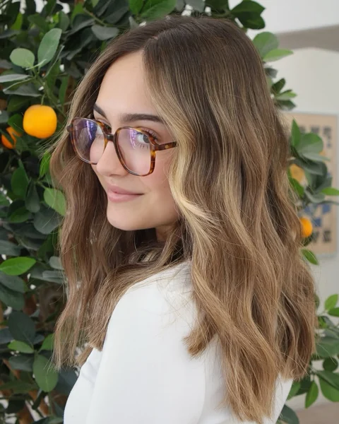 Après : balayage blond miel, photo de Fabien